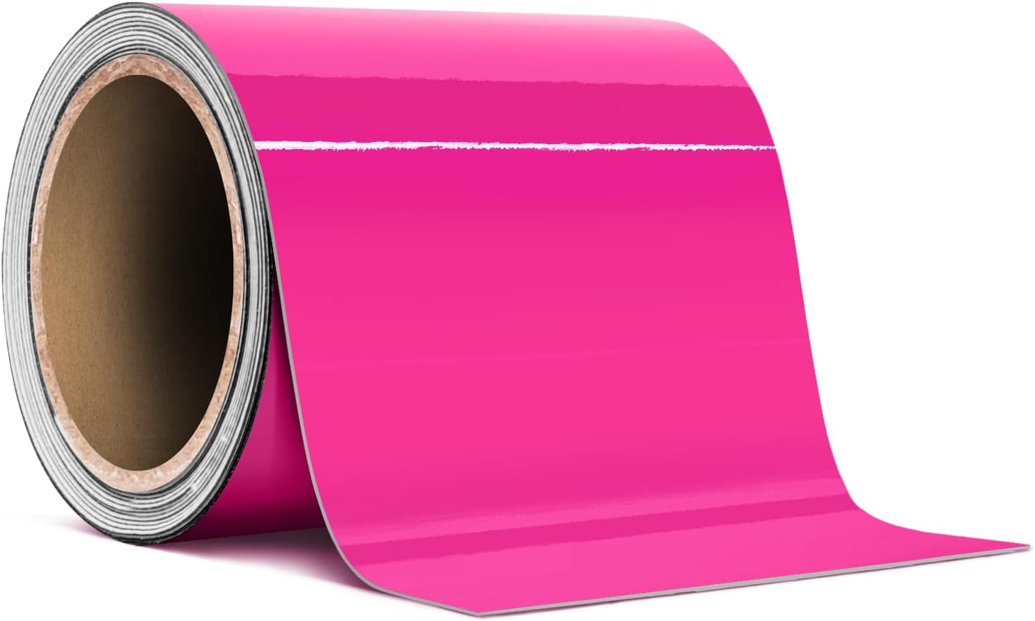 VViViD Magenta Gloss Air-Release Adhesive Vinyl Pinstripe Tape Roll (4 Inch x 20ft)