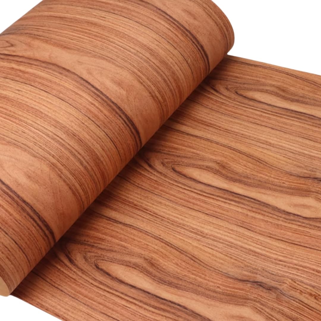 Wide Spliced Natural Brazilian Rosewood Veneer - 0.25mm Thick