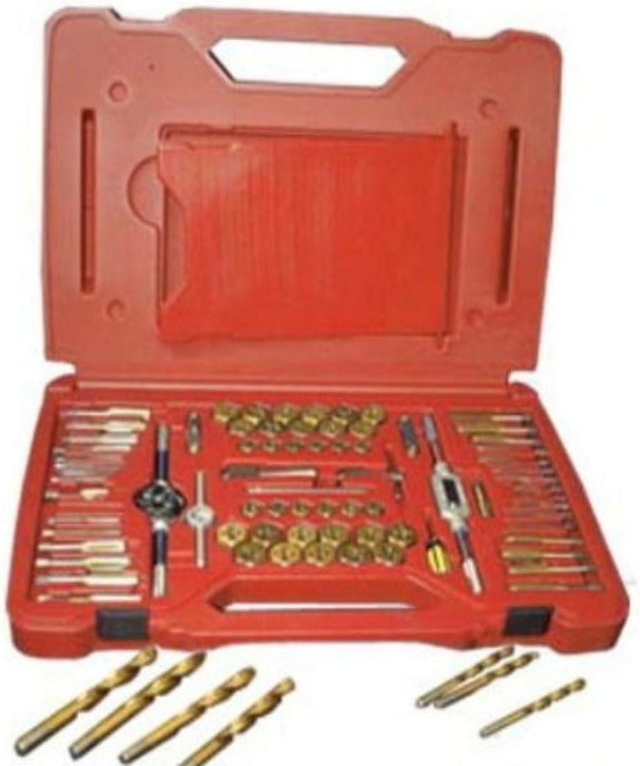 ATD Tools Machine Screw, Fractional & Metric Tap & Die Drill Bit Set, 117 pc.