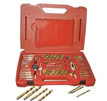 ATD Tools 277 117-Piece Machine Screw/Fractional/Metric Tap Die Drill Bit Set