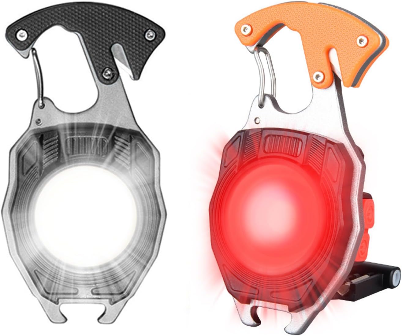 LETOUR 2 Pack Led Keychain Flashlight, 2000 Lumens Rechargeable Cob Waterproof Transportable Led Work Mild, 5 Mild Modes, Pocket Mild with Battery Show