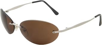 Men's Rimless Sunglasses | Matrix Morpheus NEO Type Costume Black Round Oval