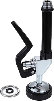 Pre Rinse Pull Down Sprayer Single Handle Kitchen Faucet with Pull Down Sprayer Pull-Out Sprayer Head Replacement Part Brass,Blackt4