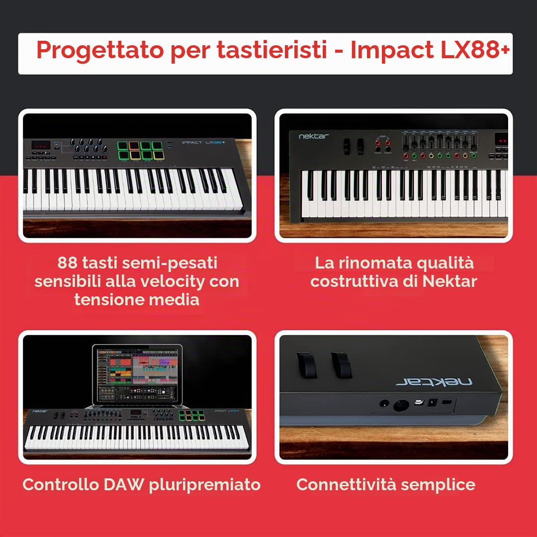 Nektar Impact LX88+ Controller MIDI