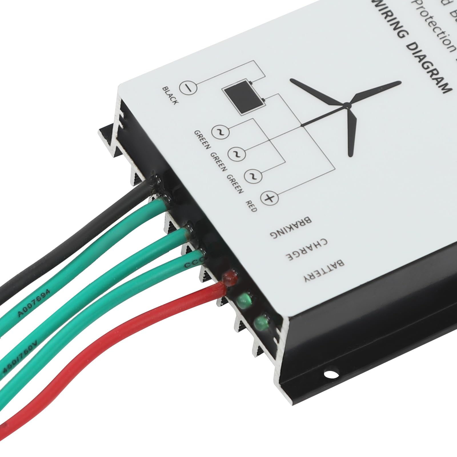 Vertikale Windturbine 100W 12V Weiß - Leiser Windgenerator mit Permanentmagnet-Lagergenerator für Haus Boot Wohnmobil, Startwindgeschwindigkeit 2,5 m/s