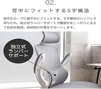 Amazon.co.jp: PCチェア オフィスチェア 跳ね上げ式 アームレスト 人間