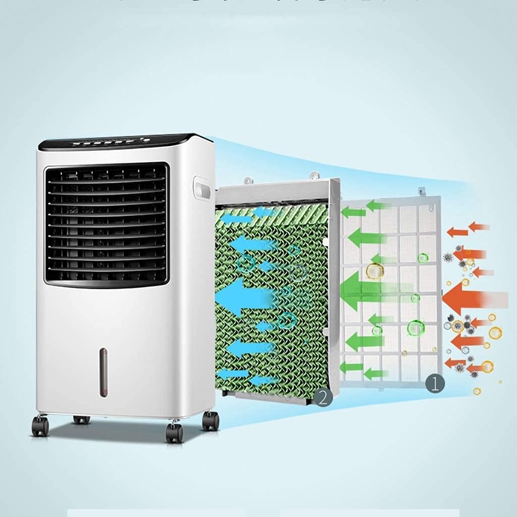 Air Coolers Evaporative Coolers Air Conditioner Evaporative with Remote Control Misting Humidifier Fan and Bladeless Noiseless Fan for Office Dorm Room(Free Ice Tray)