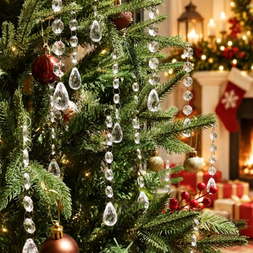 Christmas Tree Decorations Crystal Hanging Ornaments 25Pcs, Acrylic - image 2