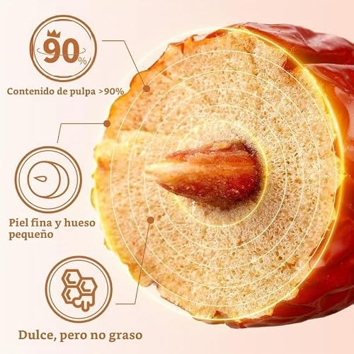 Miniatura 6 de Azufaifa Gris Natural, 500 G, Secado Naturalmente En El Árbol, Dulce Suave Y Masticable, Semilla Pequeña De Piel Fina, Sin Aditivos, Aperitivo Saludable