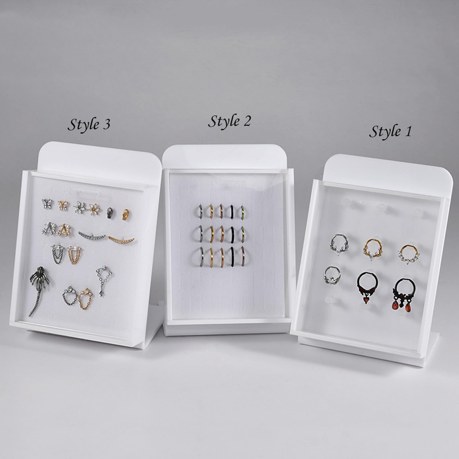 Acrylic Body Piercing Display Board with Cover