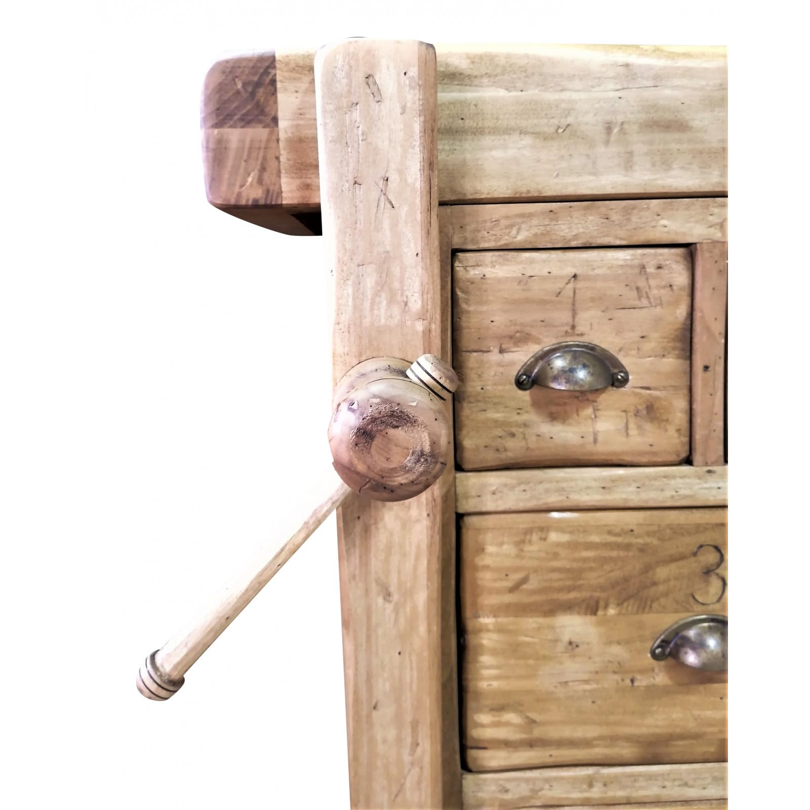 Biscottini Tavolo alto da lavoro L65XPR58XH83 Made in Italy - Banco da lavoro - tavolo cucina - Tavolo carrello porta attrezzi - Tavolo da lavoro