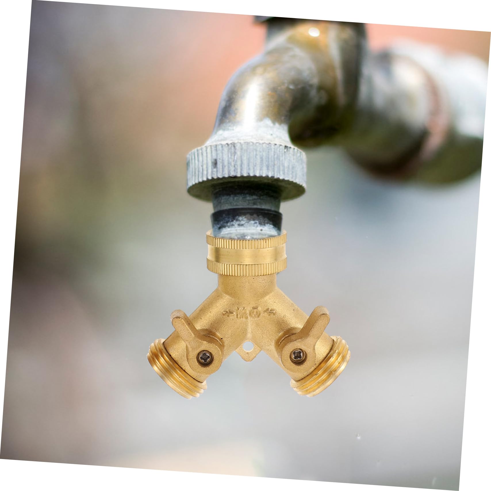 POPETPOP 1Juego Divisor de Mangueras de Jardín Vías con Conector de Manguera Adaptador de Grifo para Conexiones de Agua sin Fugas Protección contra Kinks Instalación Rápida y Accesorio