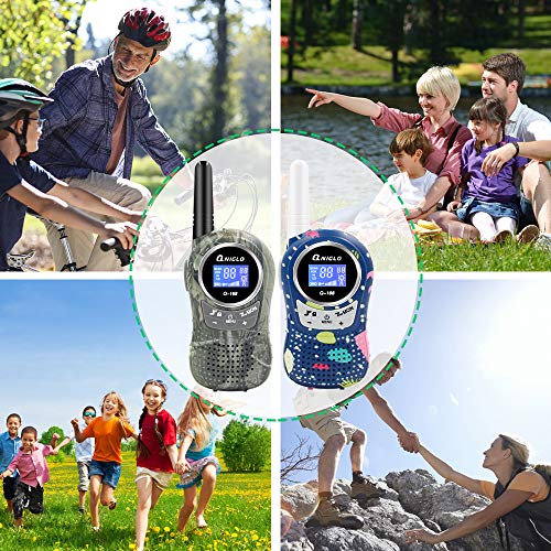 Qniglo Rechargeable Walkie Talkies For Adults, Long Range Kids Walkie Talkies 2 Pack, Spy Games Army Toys Walkie Talkie For Boys Girls, Birthday, Halloween, For Kids Outdoor Camping #TOP7