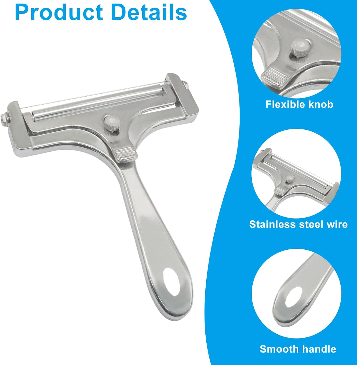 Steel Cheese Slicer, 1 Pack