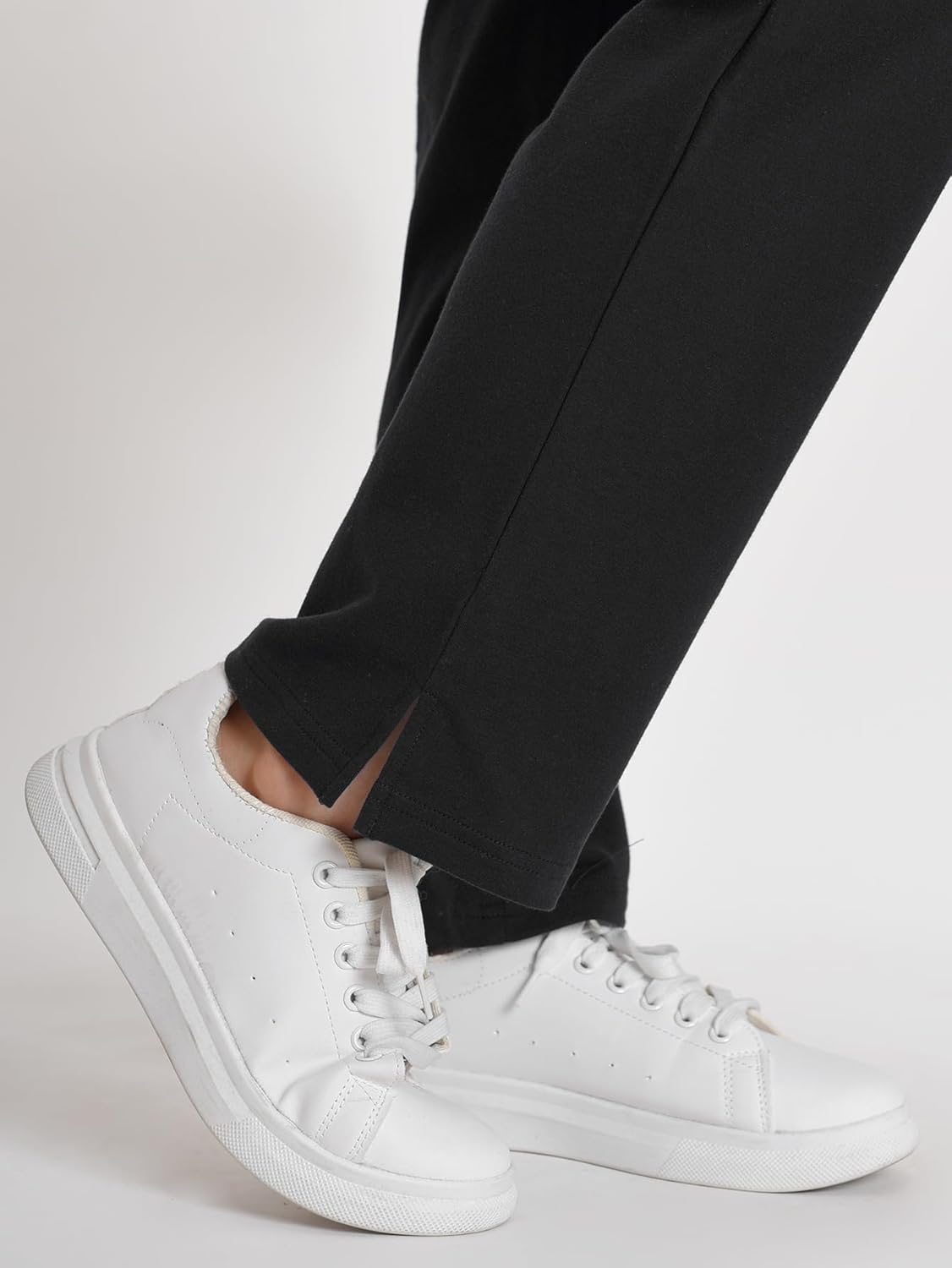 Weintee Women's Petite Elastic Waist Cotton Pants for Elderly - Image 4