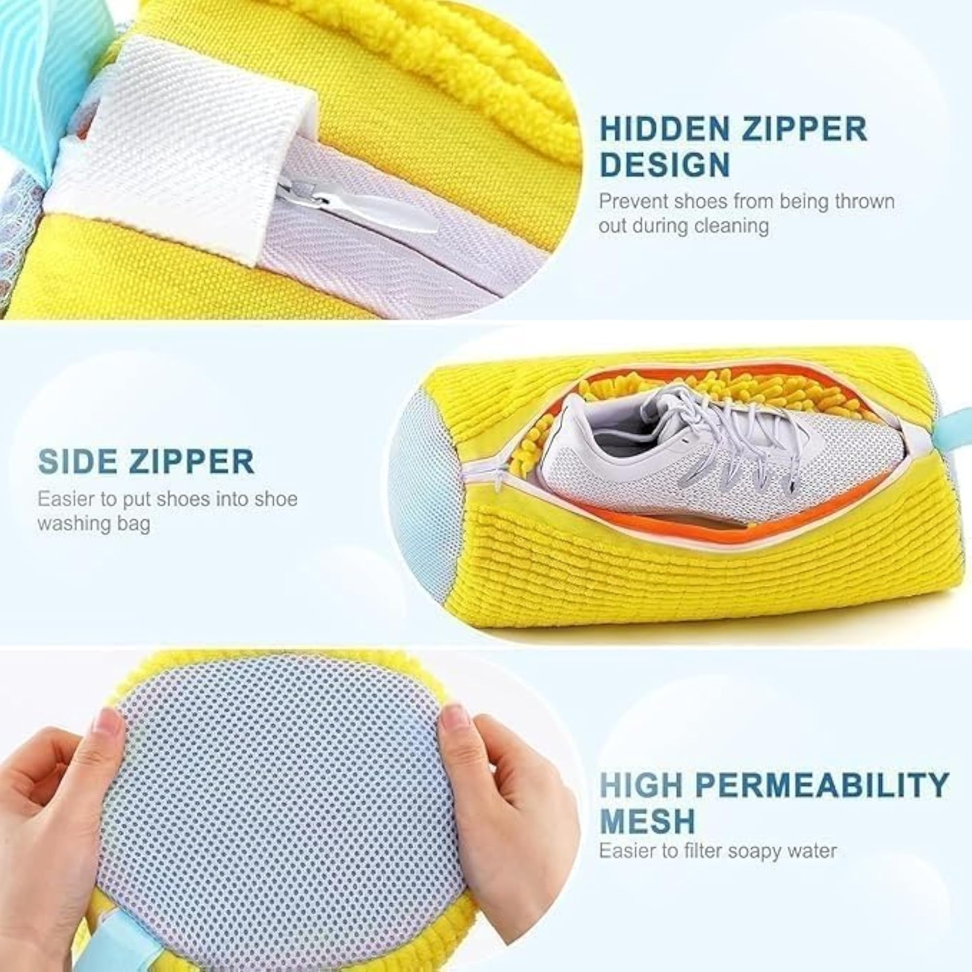 Shoe Washing Machine Laundry Bag, Protective Mesh Cover