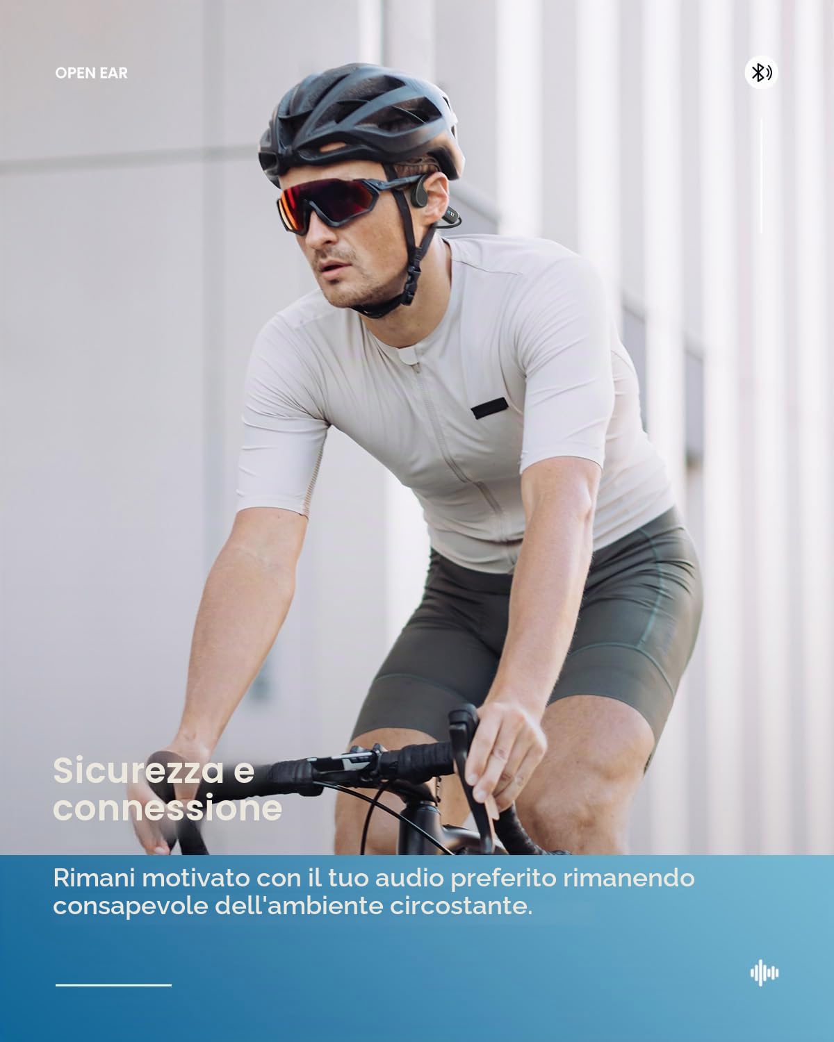 Guudsoud Cuffie Bluetooth 5.3 per conduzione Ossea Auricolare Impermeabile Nuoto, Memoria MP3 32G Integrata, Lettore MP3 Impermeabile IP68, Auricolare Nuoto per Corsa a Piedi, Nuoto, Ciclismo