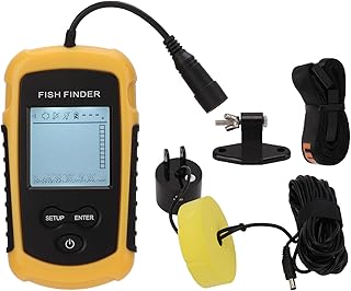 Kabelgebundener Fischfinder, 2-Zoll-Bildschirm ABS tragbares Sonar intelligenter Unterwasser-Fischfinder mit Sonde für Flussangeln, hohe Leistung