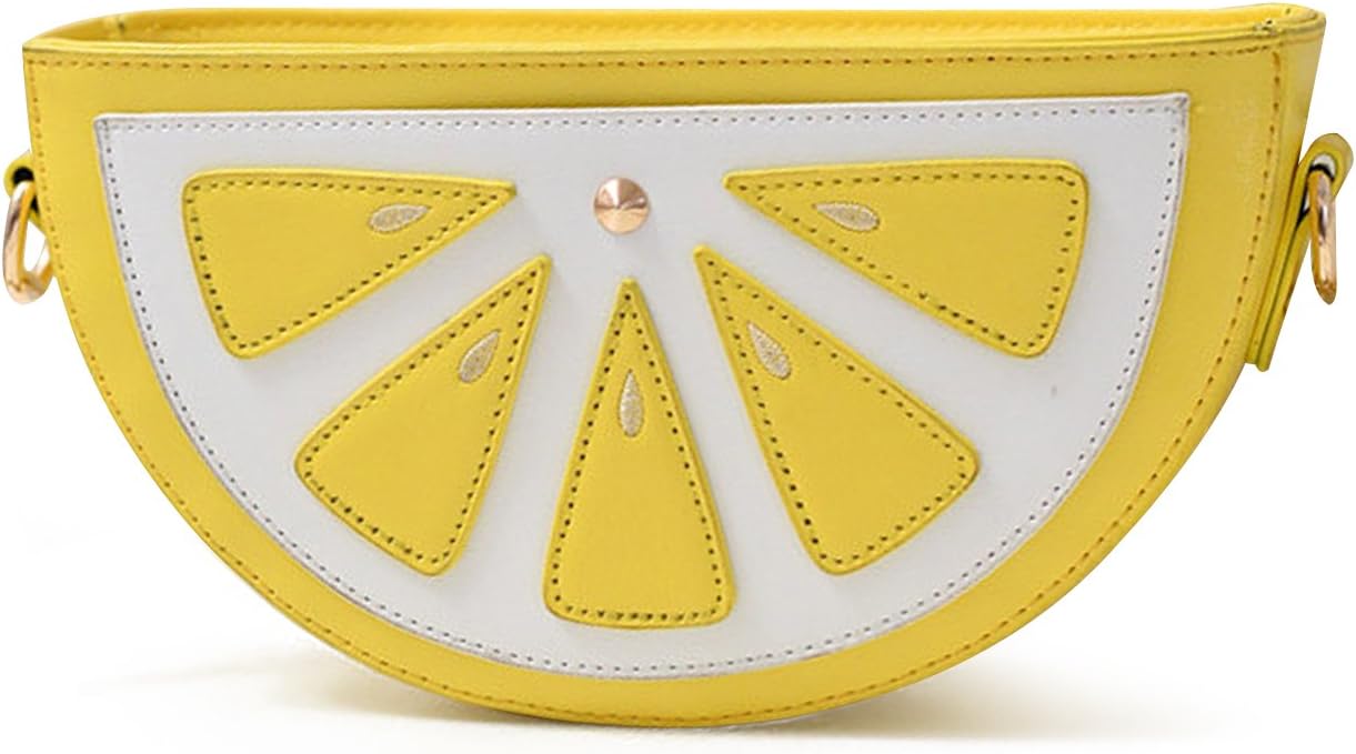 New Cute Watermelon Lemon Shaped Crossbody Clutch Purse Bag Fruit Style Purse Mini Shoulder Bag