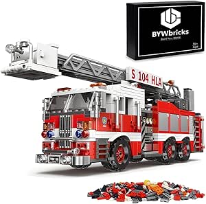 Handsome Building Block Series Firetruck 1000pcs main image 0