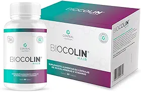 Biocolin Hair 60 Cápsulas Central Nutrition – Silício Orgânico com Vitaminas e Minerais – Suplemento em Cápsulas – Praticidade no Dia a Dia