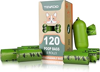 120PCS Dog Poop Bag, Extra Thick Large Poop Bags for Dogs, Premium Dog Poop Bags Leak Proof, Tear Resistant Dog Pet Waste Bags Doggie Bags Scented with Free Dispenser