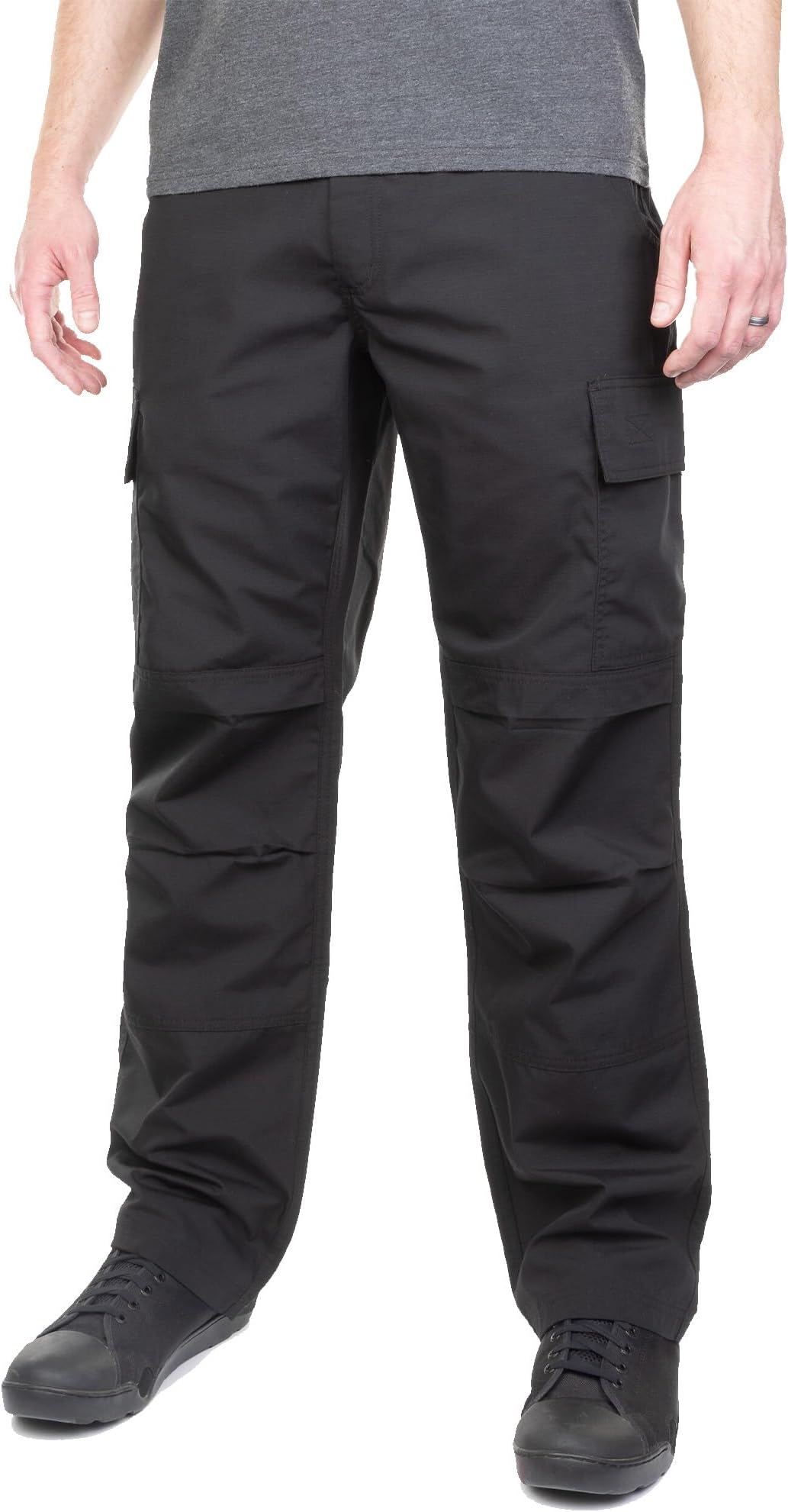 LAPG Men's Core Cargo Tactical Pants, Stretch Waistband, Lightweight & Durable Ripstop CCW Cargo Pants for Men