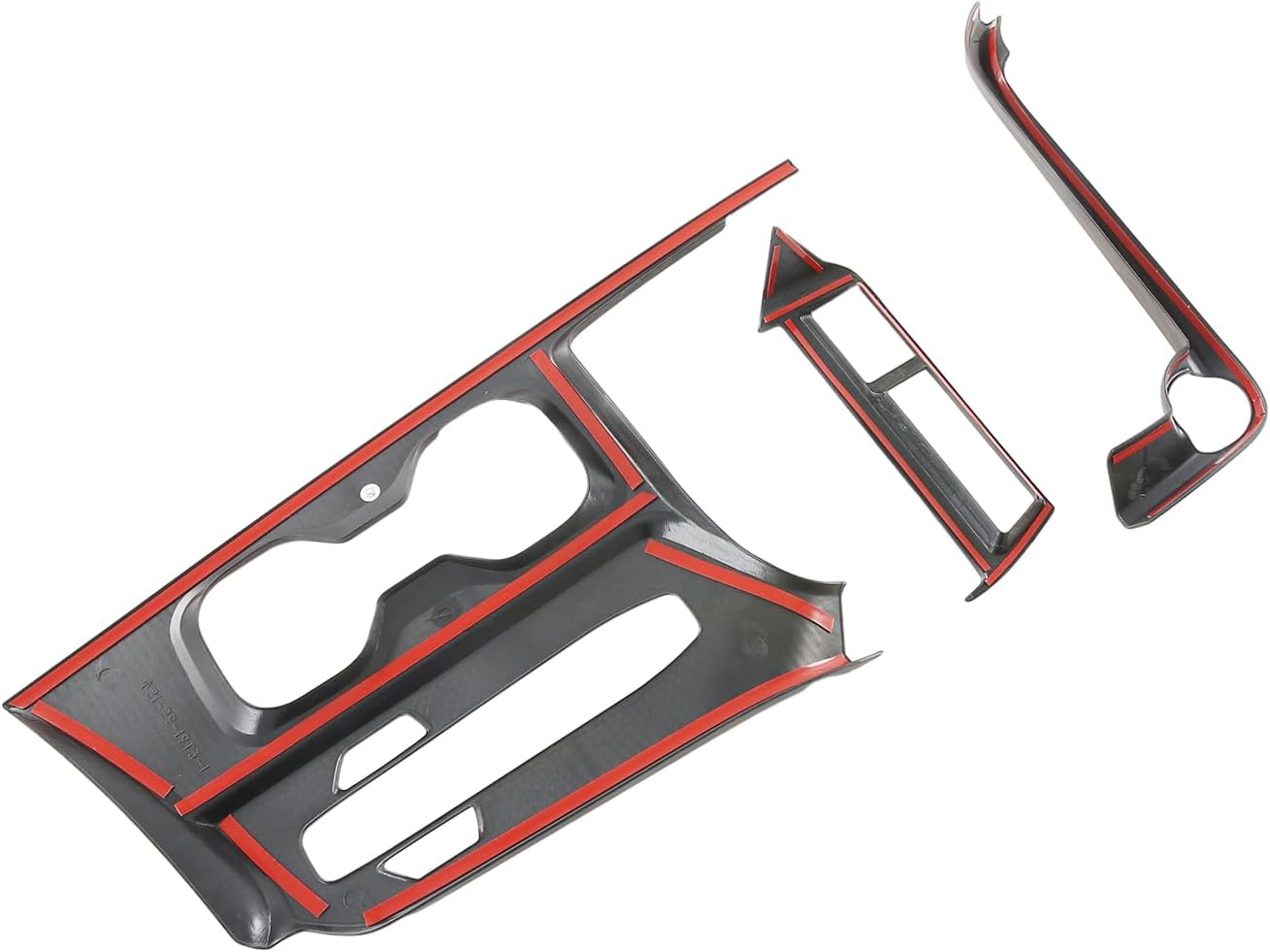 Kadore Peach Wood Grain Shift Panel Cover for 2022-2026 Lexus NX 250/350/350h/450h+/NX200 Interior Gear Console Overlay Trim (Left Hand Drive, 3-Piece Set)