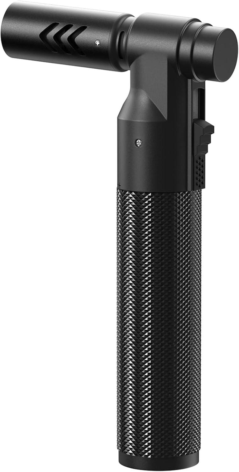 Flame bird Butane Torch Lighter Soldering Torch Refillable Adjustable Kitchen Blow Torch for DIY Grill BBQ Baking Desserts Melting Camping(without Fuel)