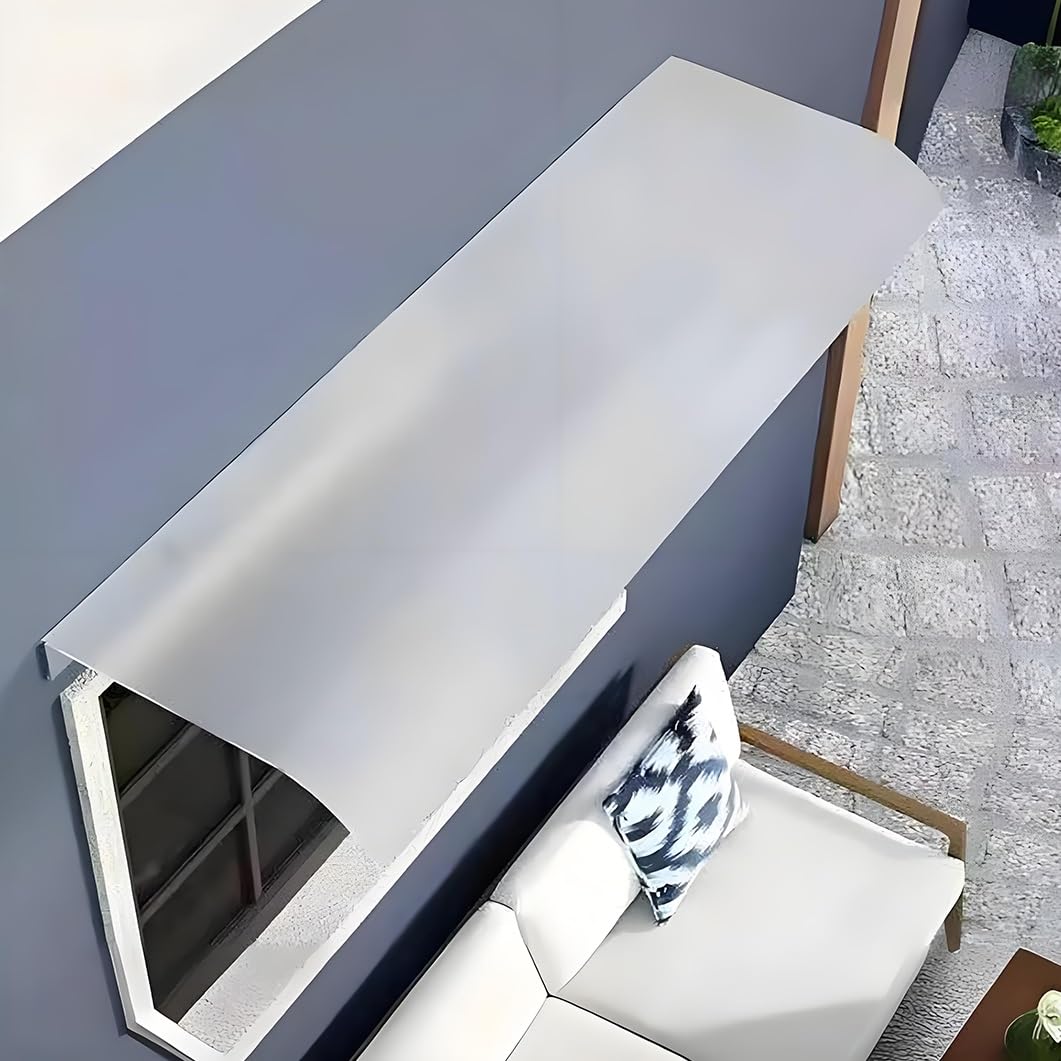Couverture invisible en polycarbonate pour marquise extérieure et auvent dépoli