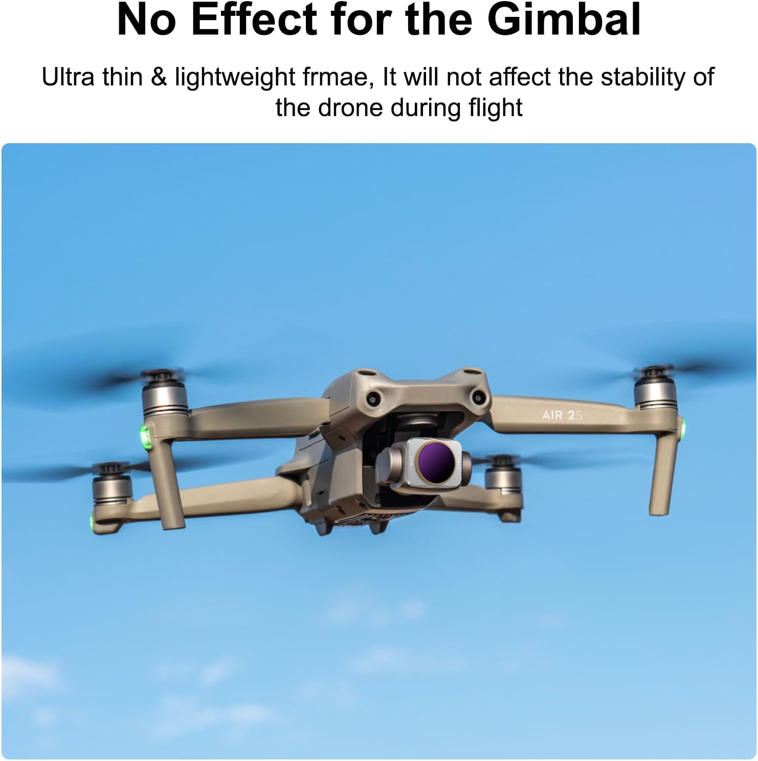 4-Pack ND/CPL Filters Set for DJI Air 2S Drone, ND4/CPL, ND8/CPL, ND16/CPL, ND32/CPL Filters Compatible with DJI Air 2S, Multi Coated HD Optical Glass Neutral Density & Polarizer Filter Kits