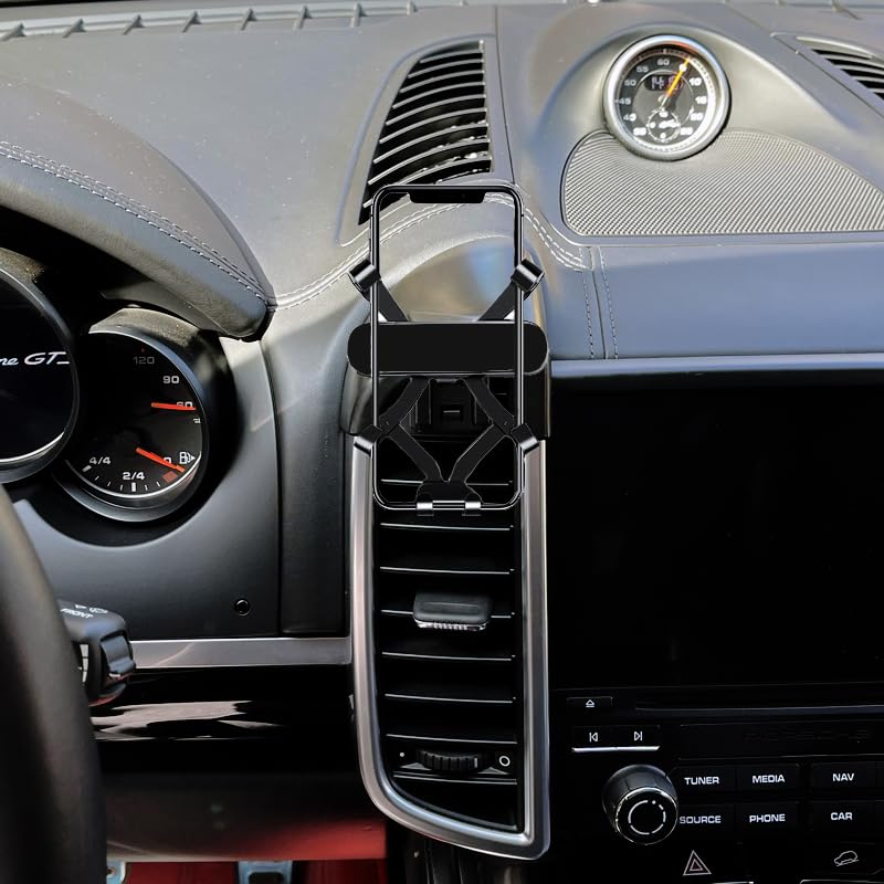 JNGXQ car Phone Holder for 2016-2017 Porsche Cayenne Phone Mount Interior Accessories Phone Stand Vent (for Cayenne 2016-2017)