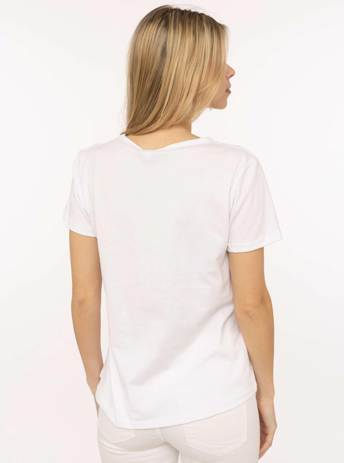 Zwillingsherz T-Shirt für Damen aus Baumwolle – Kurzarm Shirt mit trendigem Dackel Motiv – Frauen Basic Shirt Casual Freizeit Sommer – Damen Oberteil Smile Design