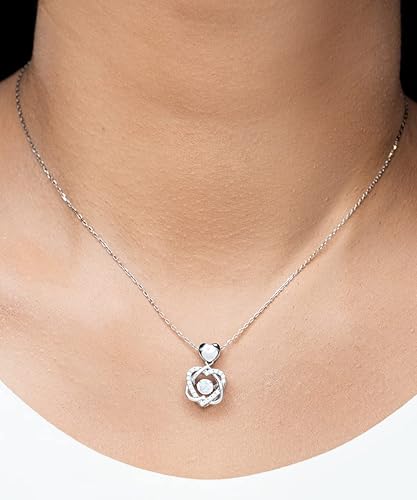 Miniatura 4 de Cadena de plata para esposa con mensaje personalizado regalo de aniversario de boda o Navidad pendiente para mujer