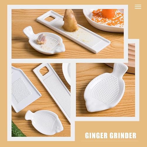 Miniatura 4 de Zerodeko Rallador de queso, rallador de queso, 2 unidades, rallador de porcelana de cerámica, herramientas multiusos para frutas, verduras,