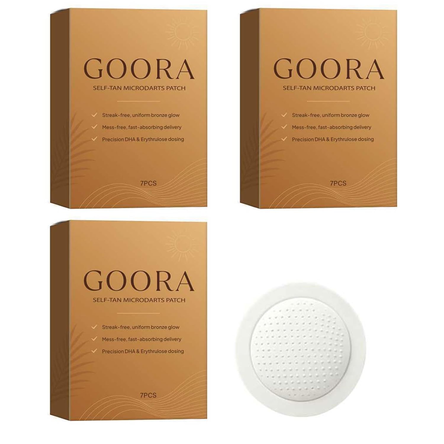 Transdermal Tanning patch, Sun Free Glow Tanning Patches, Get A Tan Quickly Without Sun Exposure (2 boxes)
