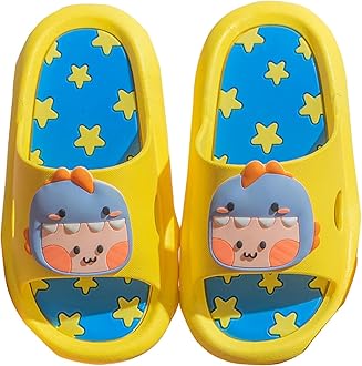 Girls & Boys Slide Sandals Slippers Kids Summer Non-Slip Beach Pool Shower Slippers Cute Water Shoes Slip On for Outdoor Bathroom