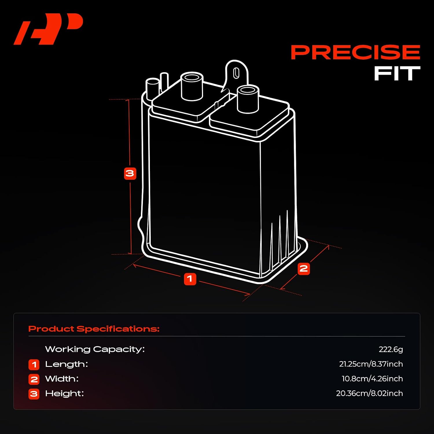 A-Premium Vapor Canister Compatible with Jeep TJ Series Wrangler 2005-2006