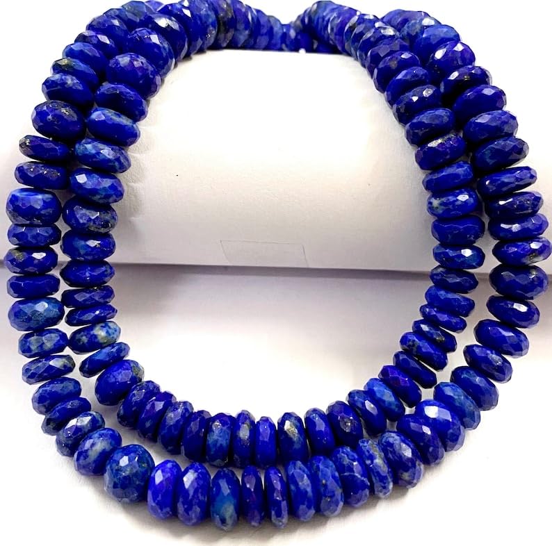 Lapis-lazuli naturel de qualité supérieure pour colliers et bracelets fins