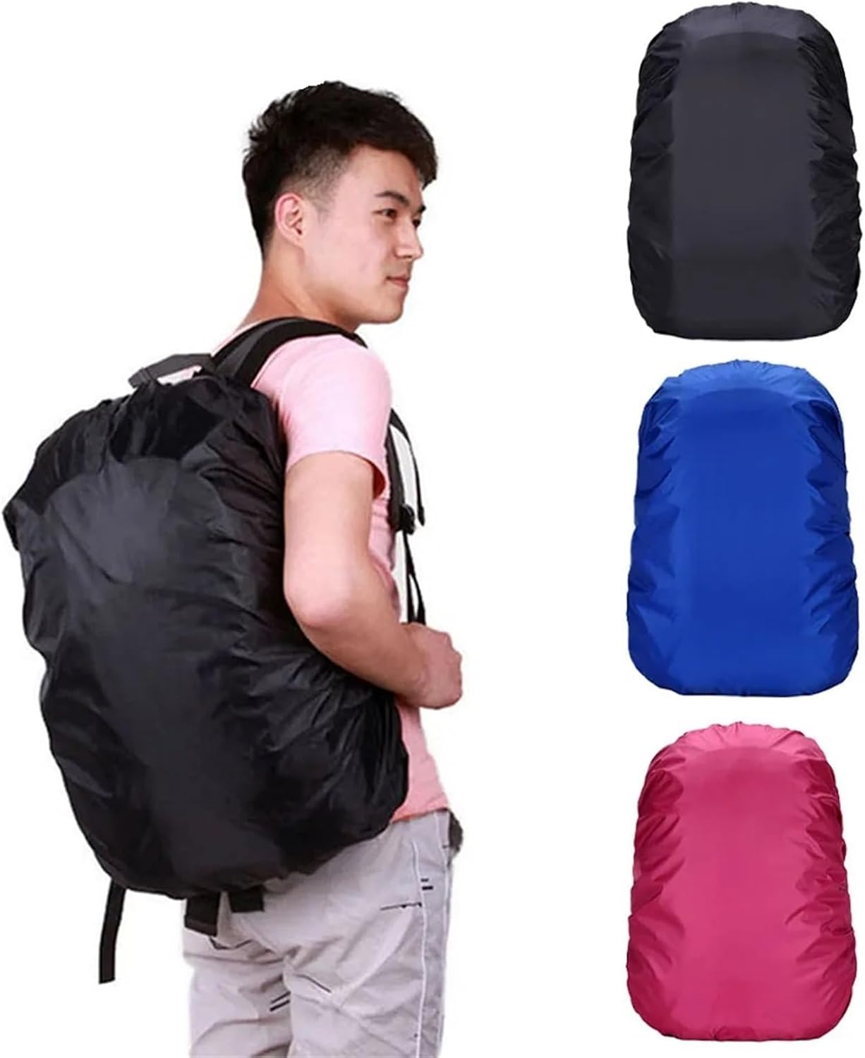 Waterproof Backpack Cover 8PCS Outdoor Sports Rainproof Cover Waterproof Mountain Climbing Rain Cycling Backpack Camping Dust