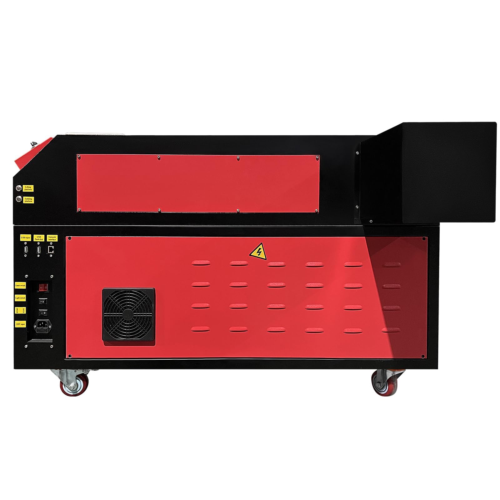 100 W CO2 Laser Graviermaschine 900x600mm Laser Graviermaschine Laser Cutter Laser Engraver Graviergerät Laserschneider mit Rotary 800mm/s USB Ruida/LightBurn für Holz/Papier/Kunststoff/Leder/Harz