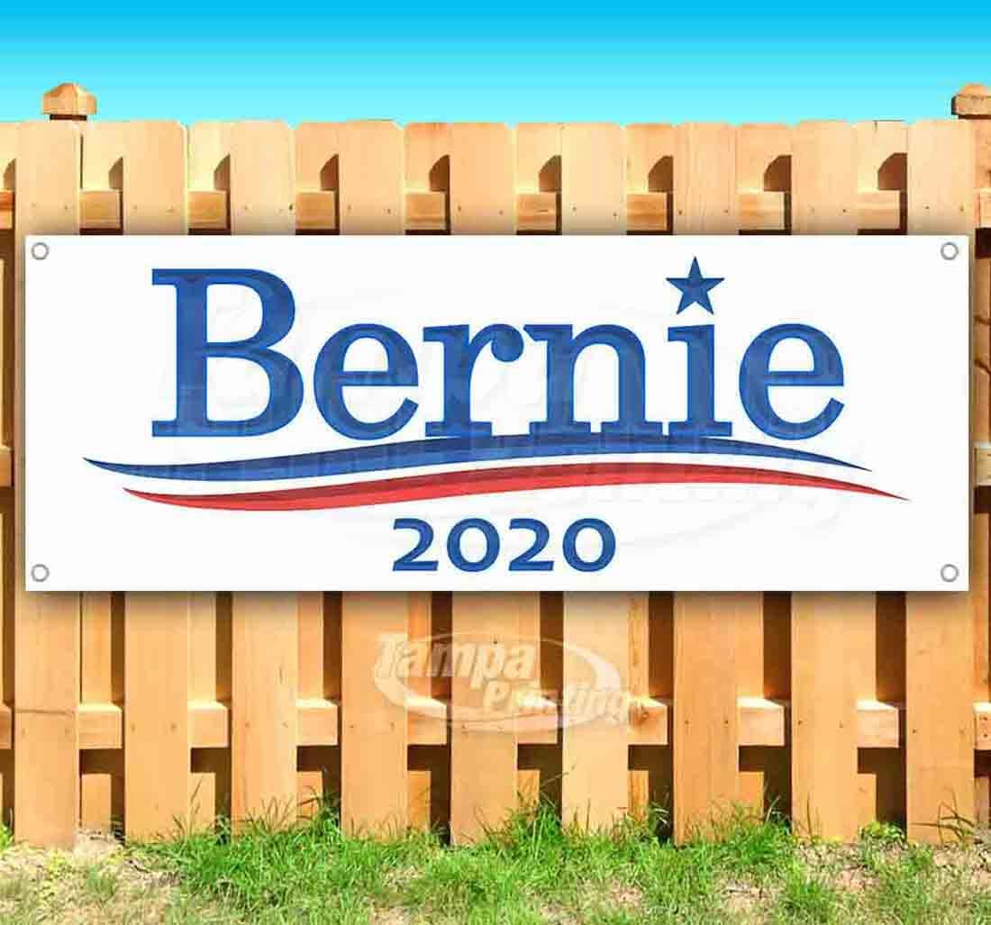 Bernie 2020 Banner 13 oz | Non-Fabric | Heavy-Duty Vinyl Single-Sided with Metal Grommets