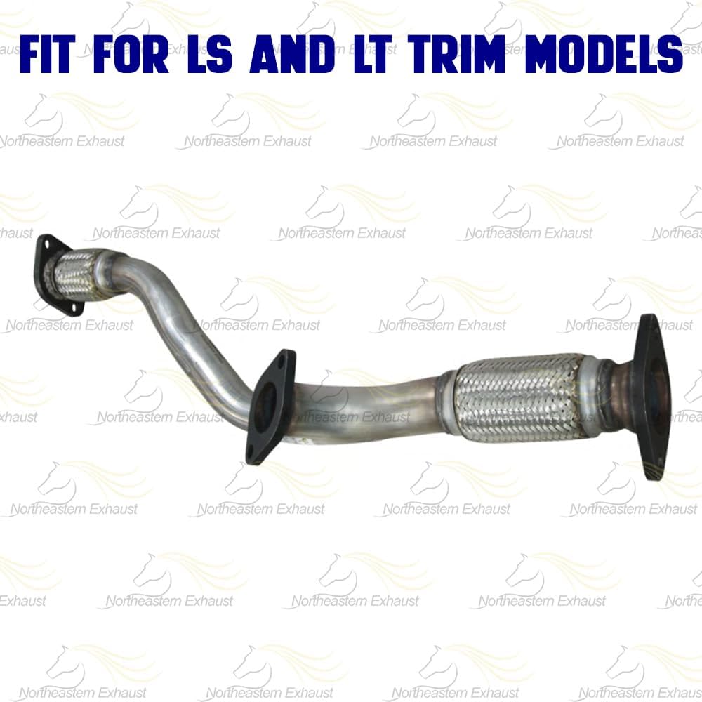 Exhaust Front Flex Y-Pipe Compatible for 2004 Chevy Malibu 3.5L | Stainless Steel | Northeastern Exhaust | Includes Gaskets and Bolt Kit | Direct-Fit Replacement