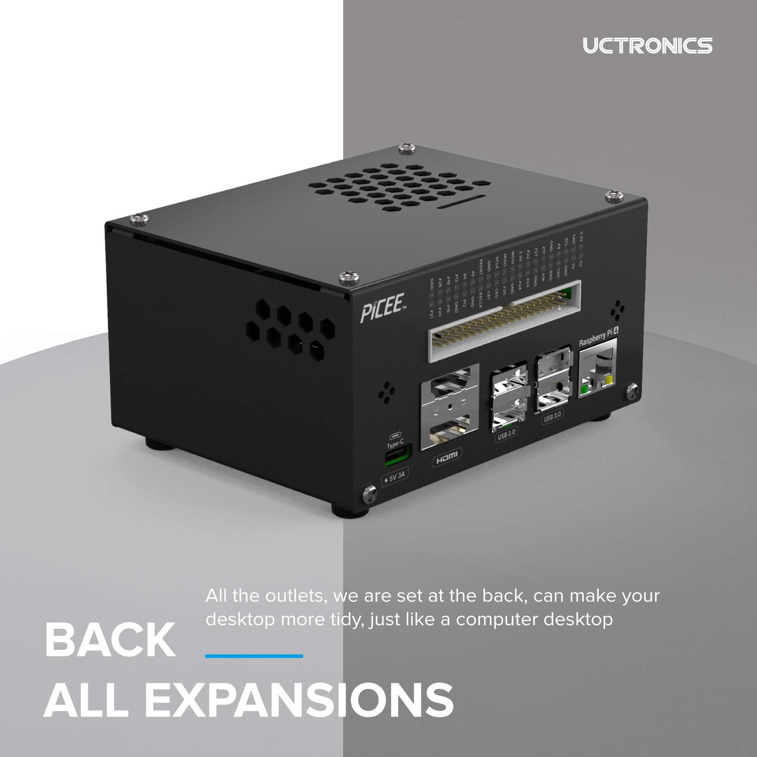 デスクトップ型PC Raspberry Pi 4B+ 4GB Amazon.co.jp: UCTRONICS Raspberry Pi 4 デスクトップコンピュータ