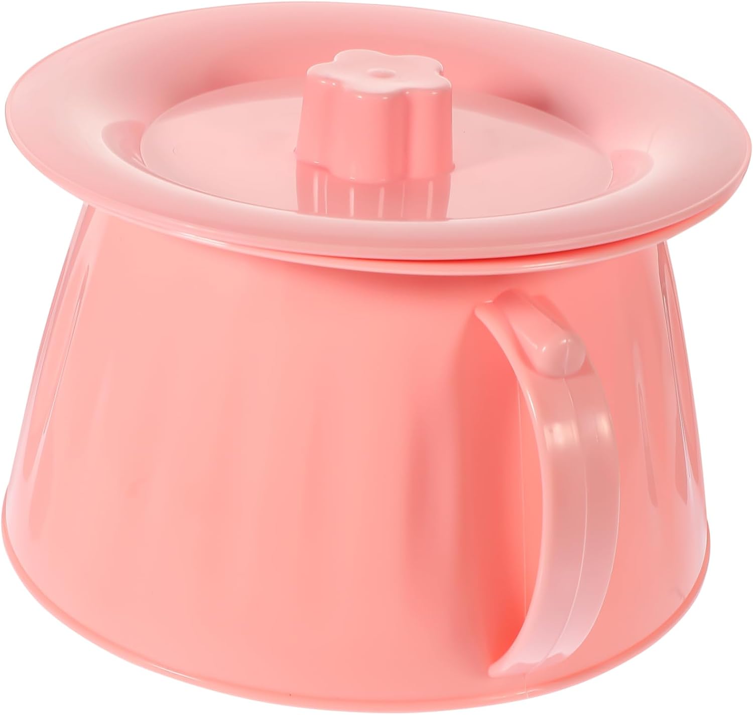 Unisex Chamber Pot with Lid Portable Urinal for Elderly Easy to Clean Bedpan Stable Convenient Urine Bucket for Home Travel
