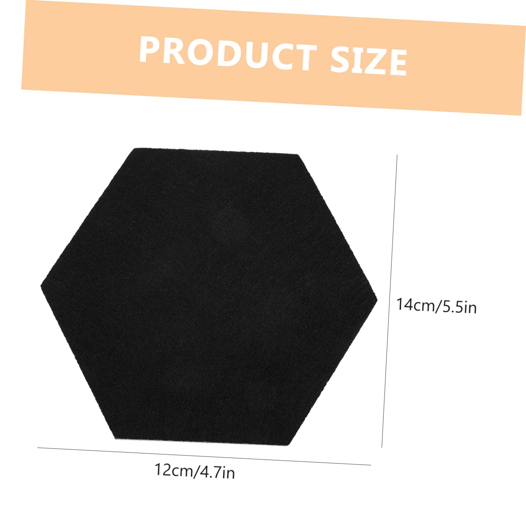 ERINGOGO 6pcs Wall Decorative Felt Panel Bulletins Board Pushpin Holder Office Message Board for Classroom Announcement for Desk