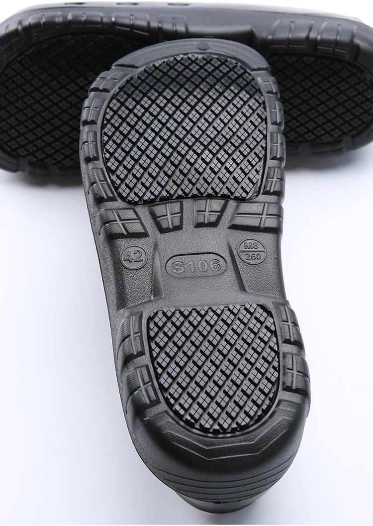 Anti Slip Kitchen Shoes with Steel Toe Safety Shoes for Men and Women,Suitable for Kitchens,Restaurants,Hotels,Hospitals,Gardens, etc