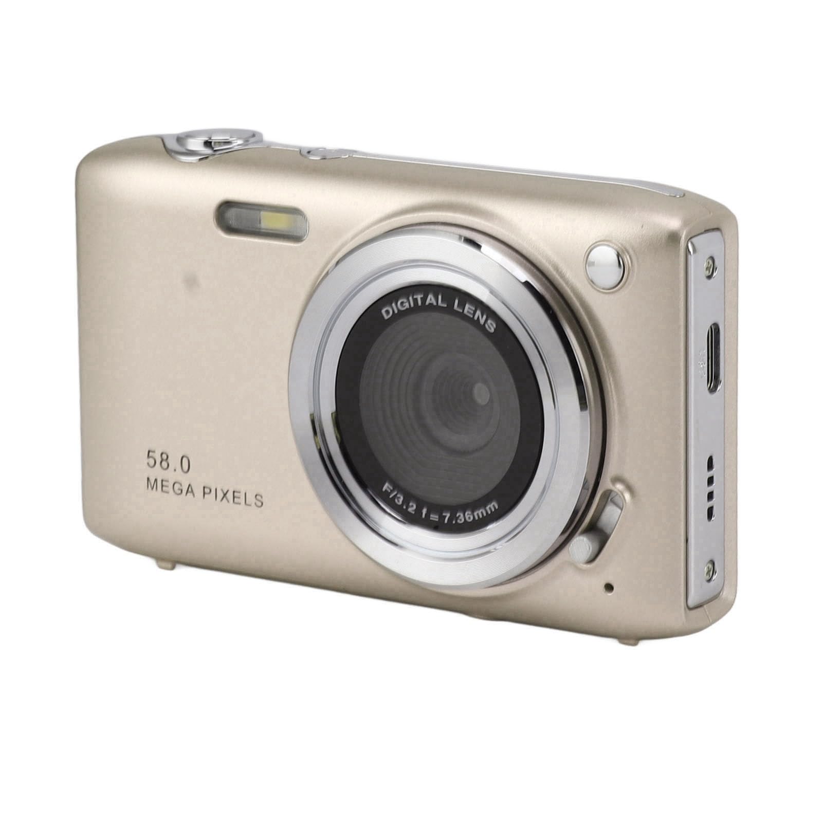 CÁMARA Digital para Adolescentes 4K HD para VLOGGING DE FOTOGRAFÍA DE Viajes (Gold)