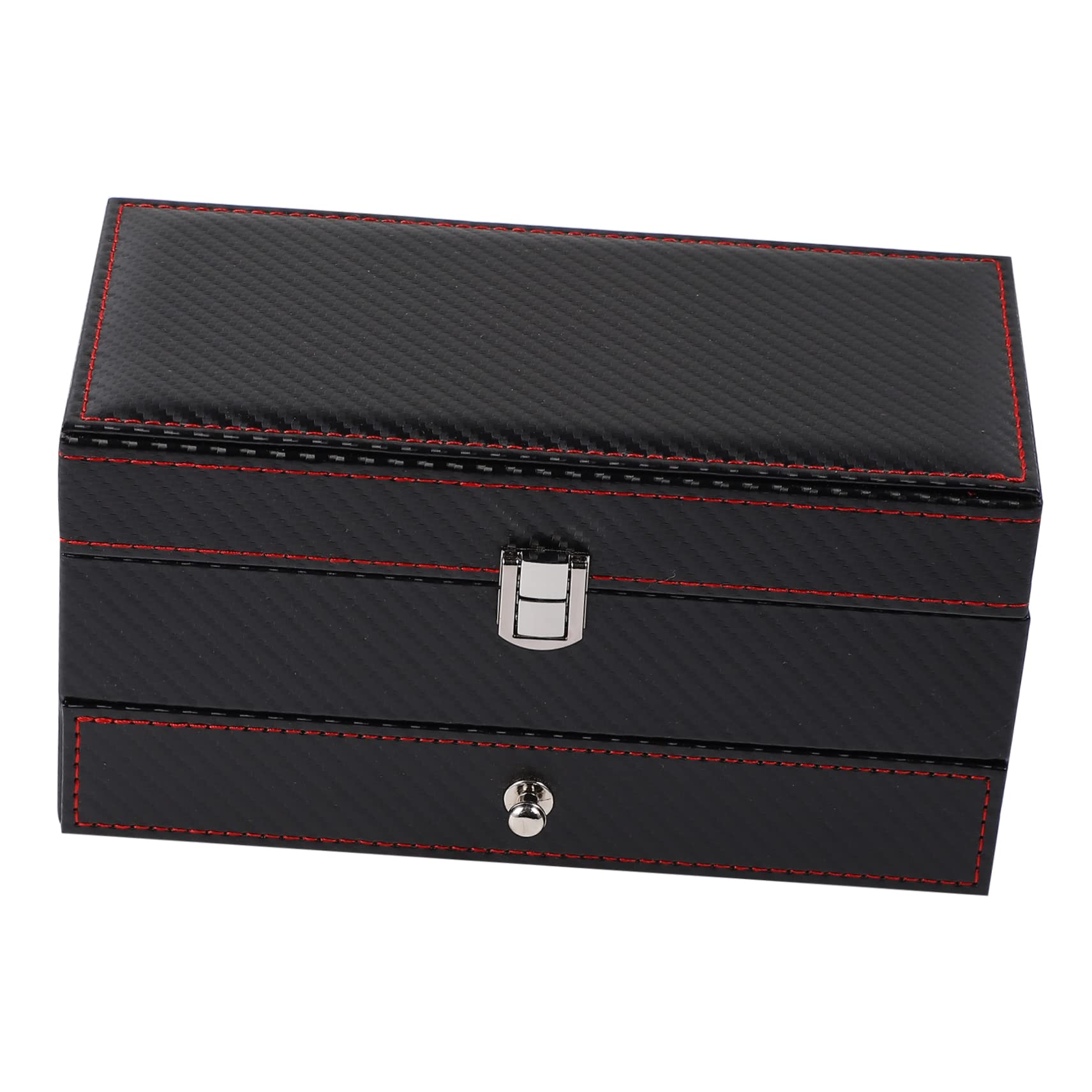Boîte à Montre en Cuir Noir, Coffret de Rangement pour Bracelet