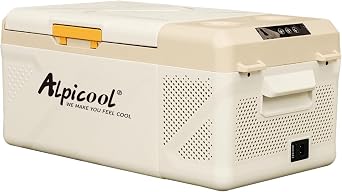 Alpicool Portable Refrigerator Car Refrigerator Car Cooler Freezer Km15 16L 16 Liters -20 20  Compressor Type Fast Freezing AC100V DC12V/24V Compact Lightweight Easy to Carry Silent 45W Energy